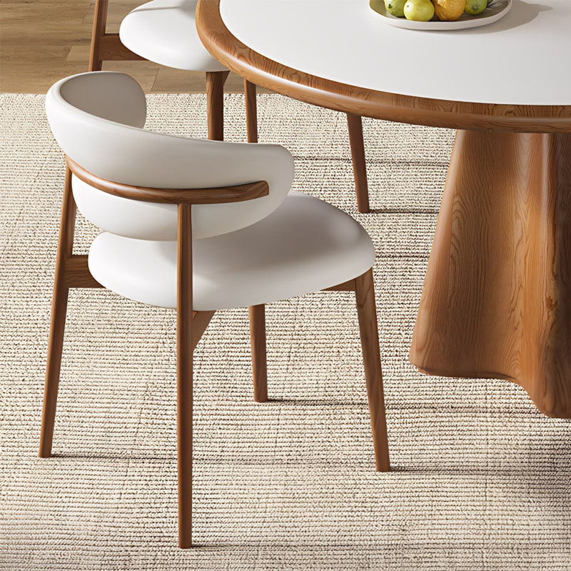 Ensemble de table de salle à manger moderne et élégant, H 29,52 po x l 47,24 po x P 47,24 po, 5 pièces: table, 4 chaises