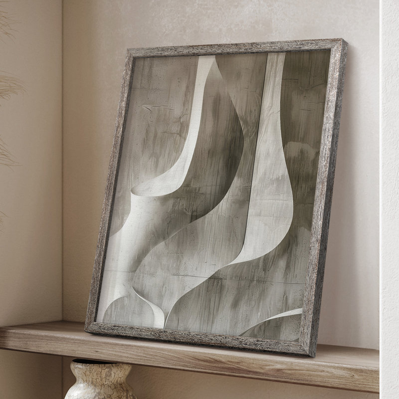 ABSTRACT Series CDLX, reproduction encadrée - bois massif, H 11 po x l 9 po