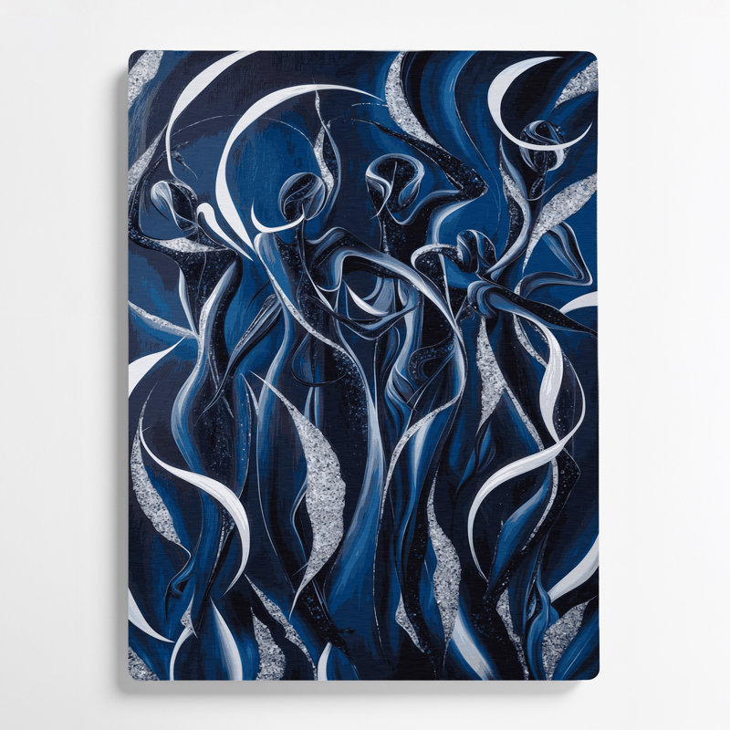 Art mural abstrait gris 44, H 16 po x l 20 po