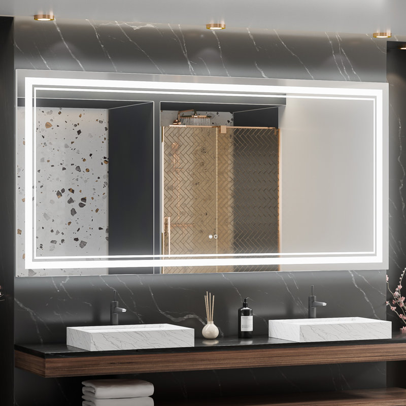 Miroir de salle de bain Kaelia, 32 po x 72 po