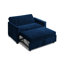 Matt 2 Seater Velvet Sofa Bed-67369211