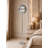 Sleek Metal Freestanding Floor Clock Large Numerals Living Room Decor