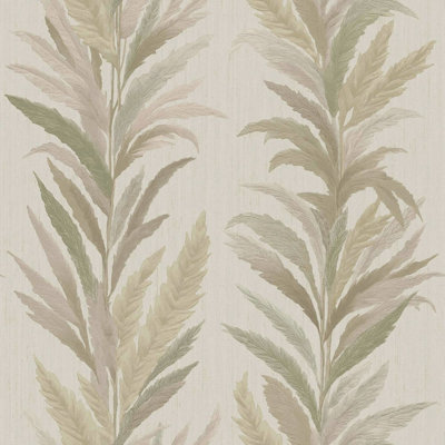 Ornamenta Collection Leaf Flourish Shimmer Finish Wallpaper Roll
