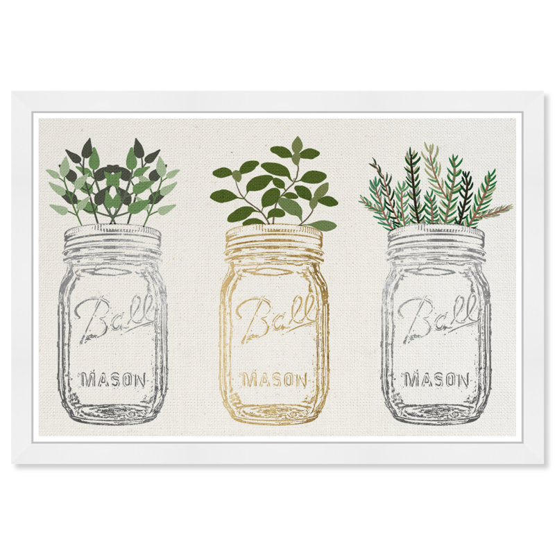 «Food and Cuisine» Mason Jars and Plants