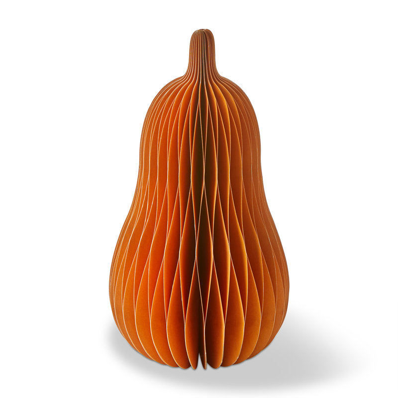 Squash Paper Decor Large Orange Thanksgiving