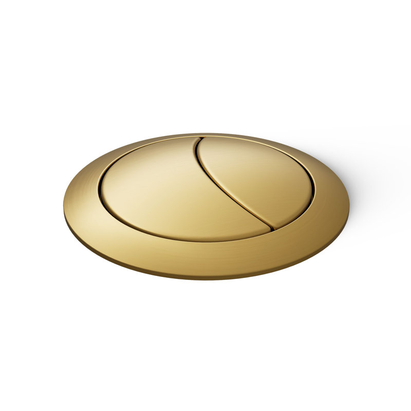 Kohler Persuade Dual-Flush Actuator, Vibrant Brushed Moderne Brass