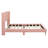 Queen Size Corduroy Platform Bed With Headboard-633384848