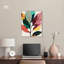 «Whimsical Leaves» sur toile, art abstrait inspiré par Art Remedy-104627971-104627973