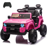 Licensed Toyota Land Cruiser 12v Battery Powered Kids Ride On Car Toy With Remote Control
