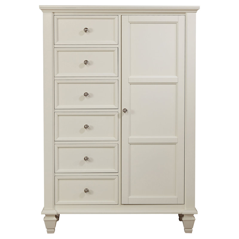 Fraser 8-drawer Door Chest Cream White, Cream White