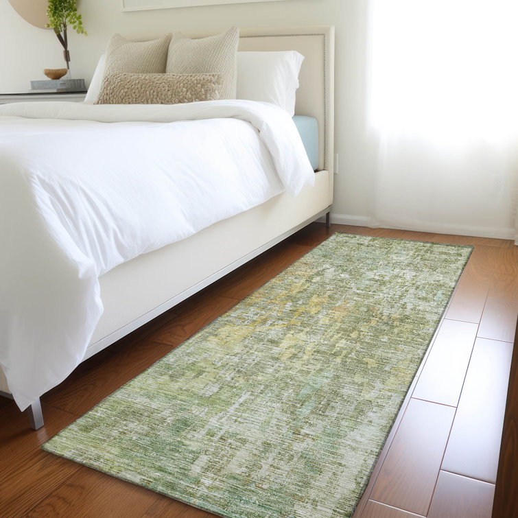 Machine Washable Indoor/Outdoor Claudian ACN1237 Sage Rug