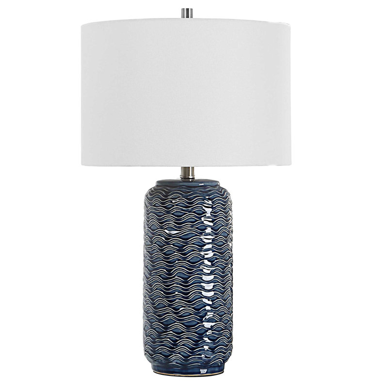 Cyra 26.5" Table Lamp, Blue