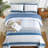 3-Piece Bohemian Stripe Quilt Set Lightweight Microfiber All Season-122938654-122938666
