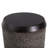 Outdoor Dark Brown Simulated Braided Cord MGO Side Table With Vintage Trim