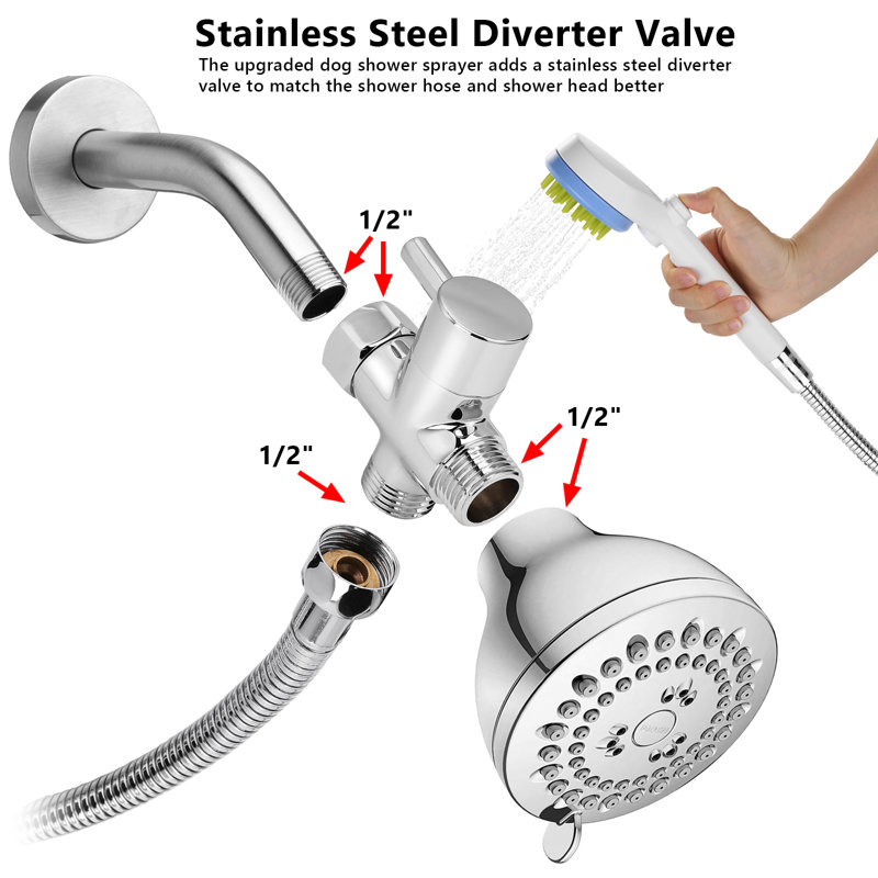 Pet Shower Sprayer Wash Kit