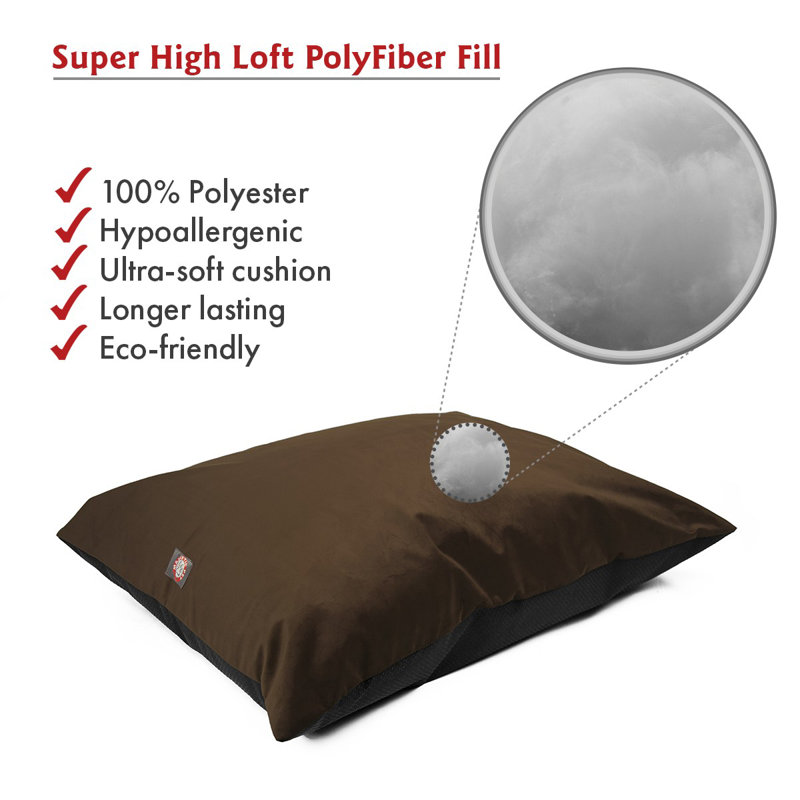 Coussin pour chien Villa Majestic, Medium (35" W x 28" D x 7" H, Espresso