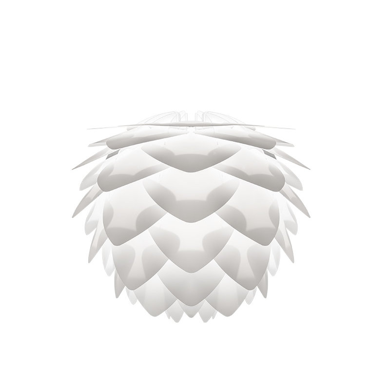 1 - Light Unique/Statement Pendant, White, White, 10.6" H x 13.4" W x 13.4" D
