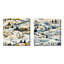 Gurnaaz - Ensemble de 2 collage paysage carré-101861528-101861532
