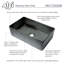 32'' L Single Bowl Fireclay Kitchen Sink