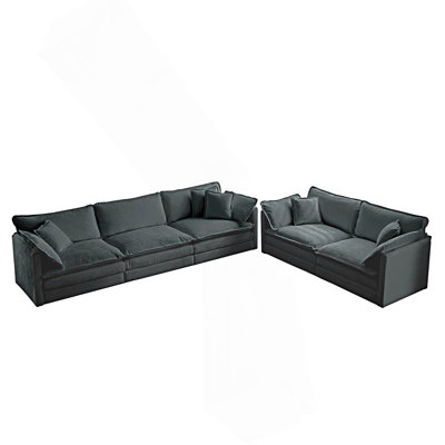 Set Of 2 Sofa 23 Seater Sofa Set