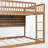 Full Over Full Bunk Bed, Space-Saving Design, Wood, Shelves & Pegboard, Modern Farmhouse, Kids' Bedroom-1624771163