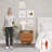 Paris 2-drawer Nightstand With Open Shelf And Built-in Handles-1713507709