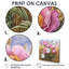 Pe pivoines dans le champ de blé III - pivoines, art mural sur toile-1908167028-1908167029-1908167024