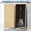 Vitrine pour guitare électrique PENNZONI, fabriquée à partir d'un cadre en bois franc et d'acrylique transparent-115730243