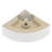 18 X13 Inch White Triangle Porcelain Ceramic Wall Mount Vessel Sink With Single Faucet Hole & Overflow