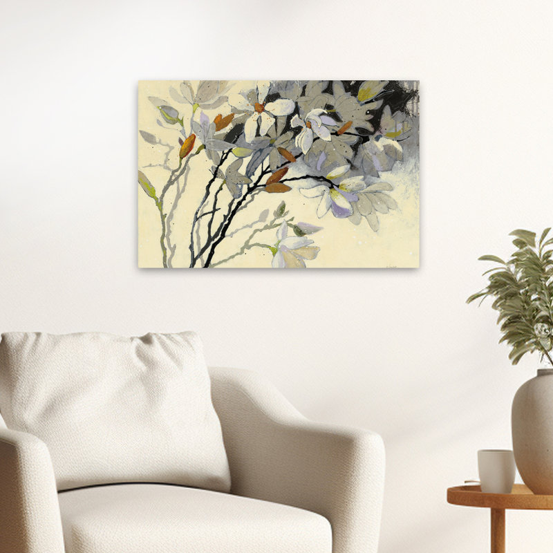 Abstract Blossoms - Magnolias, 16" H x 24" W