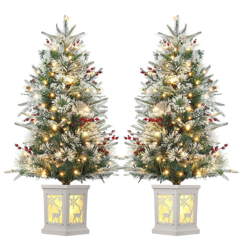 91.4cm H Lighted Artificial Christmas Tree
