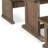 Yael 4Pc Corner Breakfast Nook Set, Brown Dining Table Corner Bench