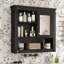Armoire murale de salle de bain 32 "avec miroir, armoire murale avec 4 tablettes 32"-1521787040