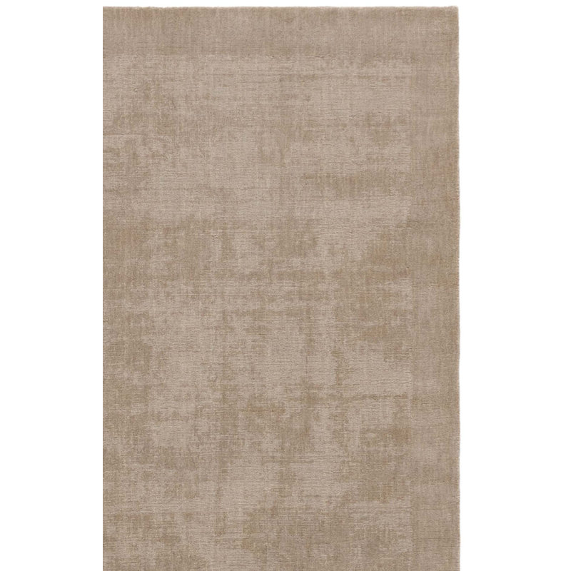 Mirage Hand Loomed Wool;Cotton Solid Color Rug, Rectangle 6' x 9'