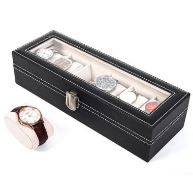 wood watch storage organizer display box