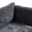 Canapé en chenille 110,41 x 31,65 po 3 - Coussins et structure en tissu-885467877