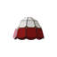 12cm H Glass Dome Lamp Shade ( Screw On )