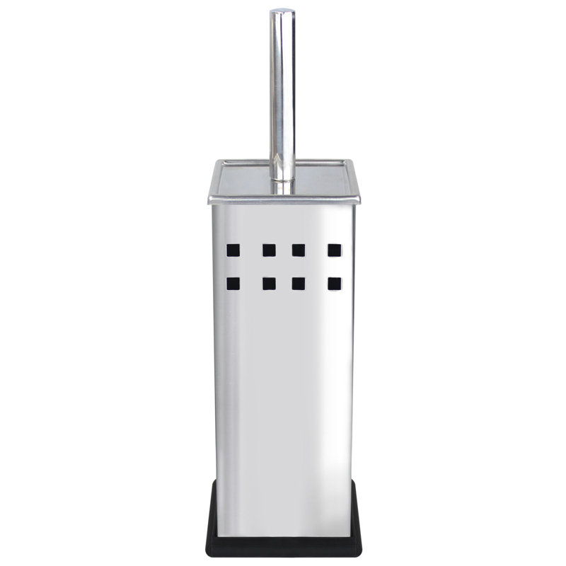 Porte-brosse de toilette en plastique Minoky, Chrome