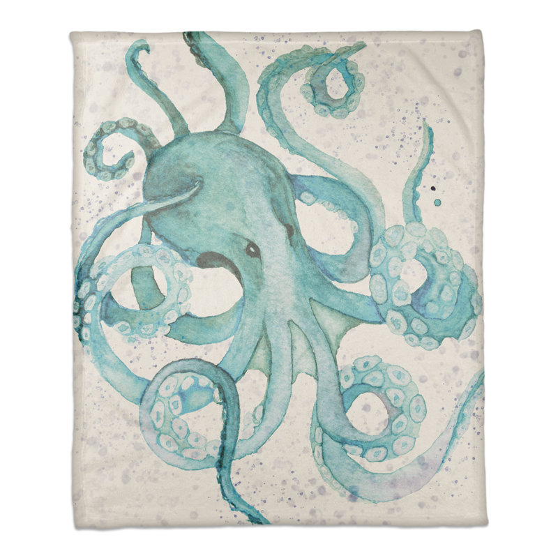 Hand Woven Throw Blanket, Teal