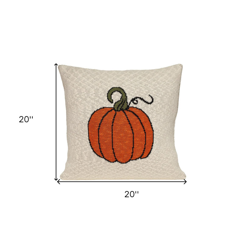 Casper Transitional Beige Throw Pillow