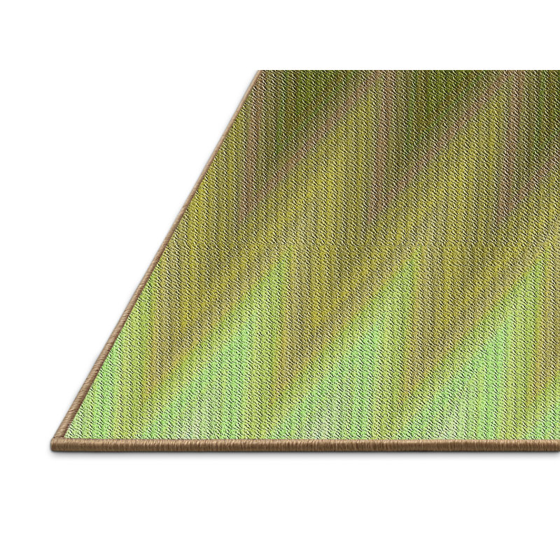 Tapis vert/brun à motifs Efstathios, Rectangle 8 pi x 10 pi