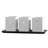 3 Piece Flatware Caddy Set with Wood Tray