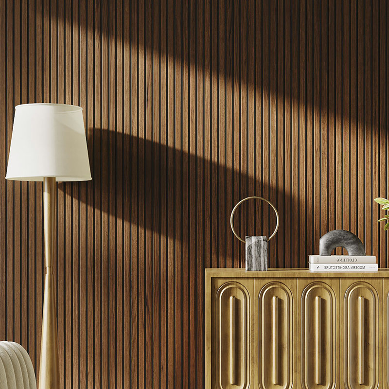 60cm Reclaimed Wood Wall Paneling (4 pack), Walnut
