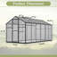 Serre en polycarbonate épaissie 6 pi x 12 pi