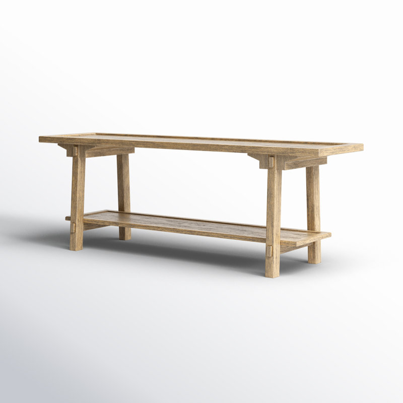 Trinity Console Table-Distressed Light Oak