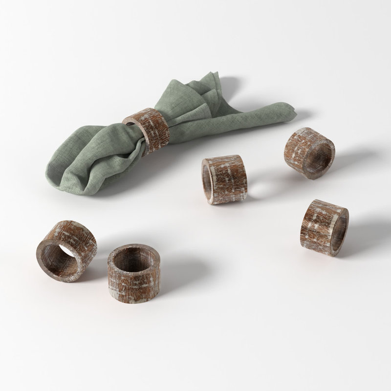 Wood Napkin Ring, Brown
