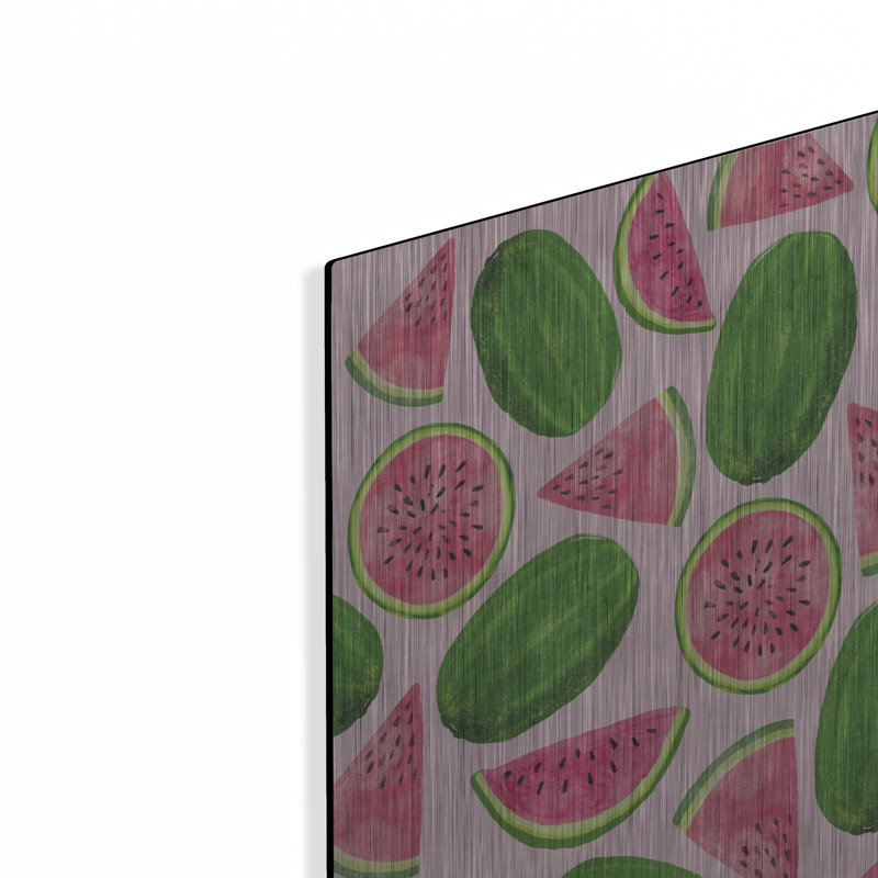  «Watermelons» par Elizabeth Caldwell, art mural en métal, H 16 po x l 12 po