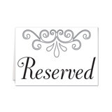 Reserved Table Cards - 3" x 4Â¼" - Pack of 12
