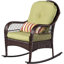 Chaise berçante d'extérieur en osier / rotin avec coussins-764348511