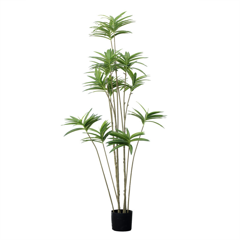 Bambou artificiel en pot, H 72 po x l 33 po x P 33 po